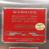 Gruenberg L21H8.3SS Batch Oven image 0